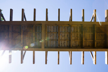 simple wooden bridge