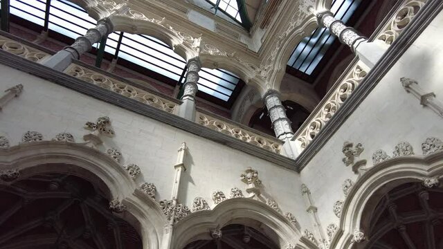 Interior of the old Handelsbeurs in Antwerp, Belgium