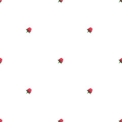 Trifolium pratense seamless pattern on white backdrop. Background illustration graphic design. Decorative print.