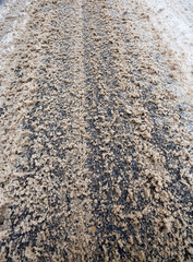 road in the winter