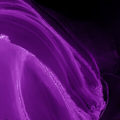 Purple Watercolor. Alcohol Ink With Bokeh Effect.