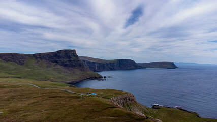 Fototapeta na wymiar The coastline at Neist Point on the Isle of Skye, Scottish Highlands, UK