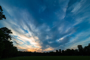 Sunset in England in my city Burton on trent