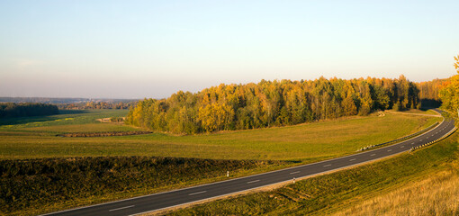 a landscape from a hill