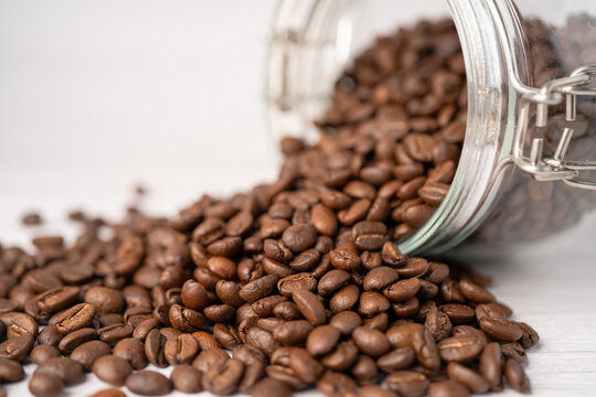 coffee beans, Import Export Shopping online or eCommerce delivery service store product shipping, trade, supplier concept.