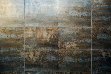 Distressed tiled wall grunge texture
