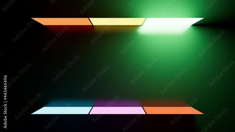 Poster 3d render of bright light change. colorful background with smooth lighting and color mixing. abstrac