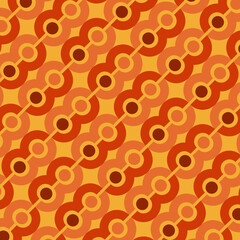 Autumn illustration color vector seamless art design pattern wallpaper and background, orange and black hot tone 