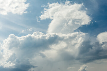 Clouds against blue sky as background