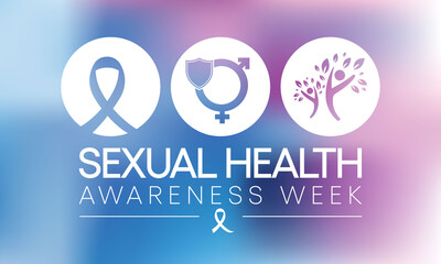 Sexual Health awareness week is observed every year in September,  it is important for our overall health and wellbeing. It includes the right to healthy relationships, Vector illustration.