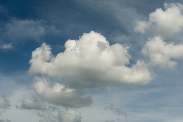Fototapeta na wymiar Clouds against blue sky as background