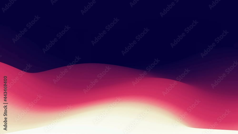 Poster liquid animation of 3d wave on blue background. fluid shape moving loop 4k. abstract animation.
