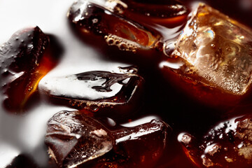 Iced coffee with natural ice.