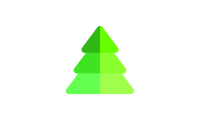 Fototapeta premium Christmas tree silhouette Isolated Christmas tree icon with star Christmas Tree Vector