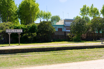 Former train station in Colonia del Sacramento, Uruguay