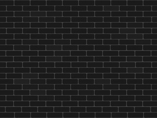 Naklejka na ściany i meble Black brick wall background
