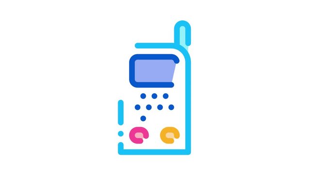 Baby Monitor Icon Animation. color Baby Monitor animated icon on white background