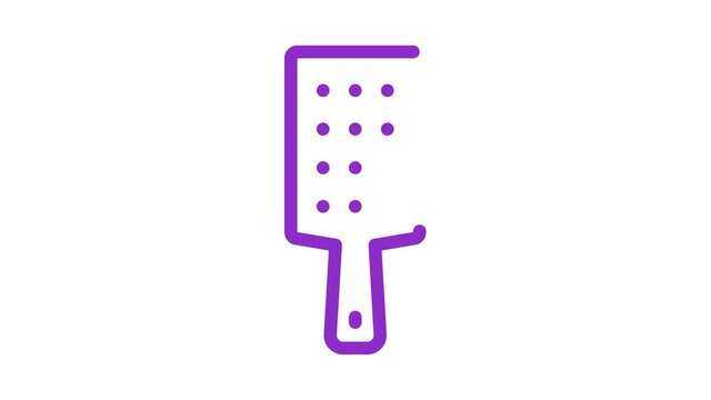 Paddle Spanking Icon Animation. color Paddle Spanking animated icon on white background