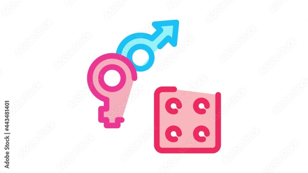 Canvas Prints viagra pills icon animation. color viagra pills animated icon on white background