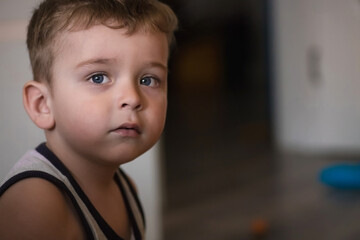 The expression of emotions by the child during the game.