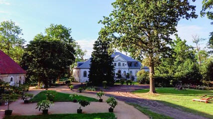 Abgunste manor in Zalenieku parish, Jelgavas region, Latvia, Europe. Manor was built  around 1780,...