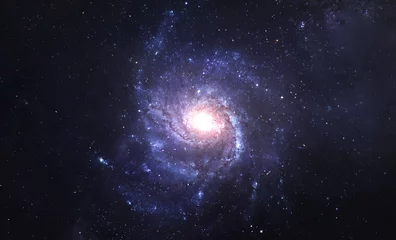 Foto op Plexiglas Melkweg en sterrenbeeld in de verre ruimte. Sterren en verre sterrenstelsels. Ultra brede wallpaper achtergrond. Sci-fi ruimte behang. Elementen van deze afbeelding geleverd door NASA © dimazel
