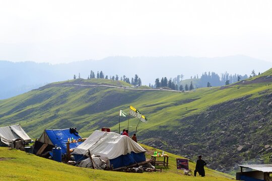 Wonderful shot of meadows of Azad Kashmir