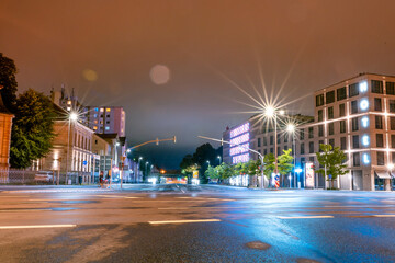 night street in Goettingen