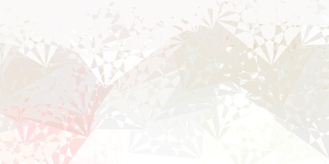 Light Pink, Green vector pattern with polygonal shapes.