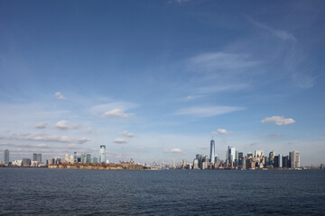Fototapeta na wymiar New York und Jersey Skyline / New York and Jersey City Skyline /