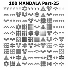 mandala doodle art pattern vector line