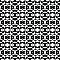 floral seamless pattern background.Geometric ornament for wallpapers and backgrounds. Black and white pattern. 