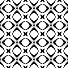  floral seamless pattern background.Geometric ornament for wallpapers and backgrounds. Black and white pattern. 