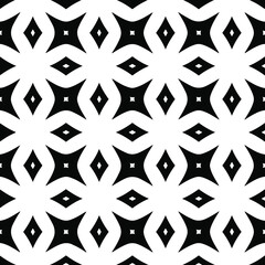  floral seamless pattern background.Geometric ornament for wallpapers and backgrounds. Black and white pattern. 