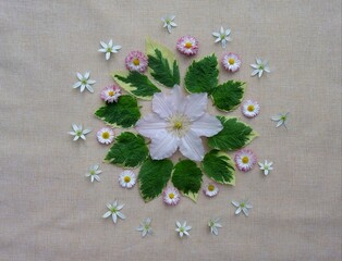 flowers on the table