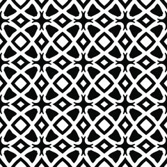  floral seamless pattern background.Geometric ornament for wallpapers and backgrounds. Black and white pattern. 
