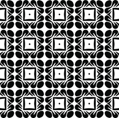 floral seamless pattern background.Geometric ornament for wallpapers and backgrounds. Black and white 

pattern. 
