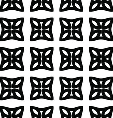 floral seamless pattern background.Geometric ornament for wallpapers and backgrounds. Black and white 

pattern. 
