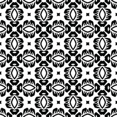 floral seamless pattern background.Geometric ornament for wallpapers and backgrounds. Black and white 

pattern. 
