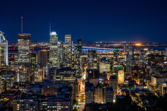 city skyline at night © David Ifrah