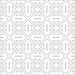  Vector geometric pattern. Repeating elements stylish background abstract ornament for wallpapers and backgrounds. Black and white colors 