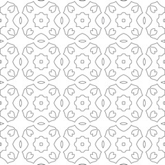 
Vector geometric pattern. Repeating elements stylish background abstract ornament for wallpapers and 

backgrounds. Black and white colors 
