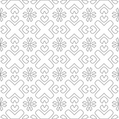 
Vector geometric pattern. Repeating elements stylish background abstract ornament for wallpapers and 

backgrounds. Black and white colors 
