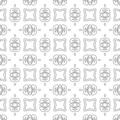 
Vector geometric pattern. Repeating elements stylish background abstract ornament for wallpapers and 

backgrounds. Black and white colors 