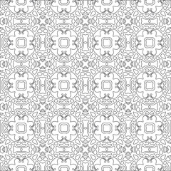 
Vector geometric pattern. Repeating elements stylish background abstract ornament for wallpapers and 

backgrounds. Black and white colors 