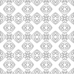 
Vector geometric pattern. Repeating elements stylish background abstract ornament for wallpapers and 

backgrounds. Black and white colors 