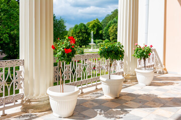 Private garden of Catherine palace, Tsarskoe Selo (Pushkin), Saint Petersburg, Russia