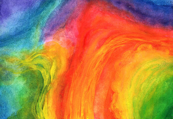 Regenboog kleurrijke achtergrond in aquarel