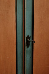 old wooden door, Ouro Preto, Brazil