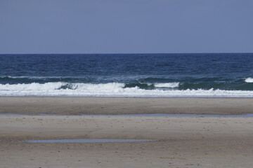 waves on the Northumberland coast